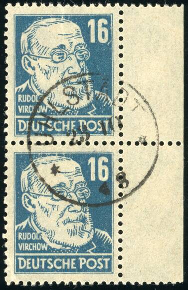 SBZ 1948, MiNr. 218 a y Borkengummi SBZ 1948, MiNr. 218 a y Borkengummi