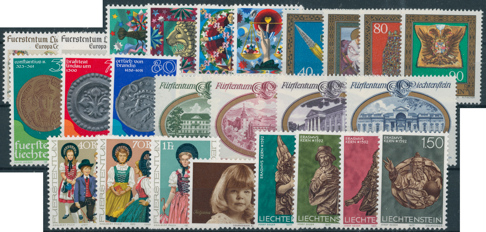 LIECHTENSTEIN Jahrgang 1977 komplett