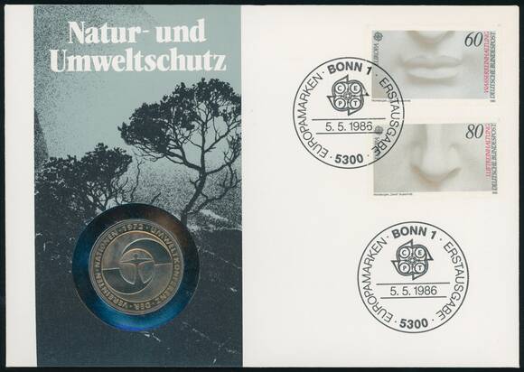BRD 1982/1986 Numisbrief Natur- und Umweltschutz BRD 1982/1986 Numisbrief Natur- und Umweltschutz