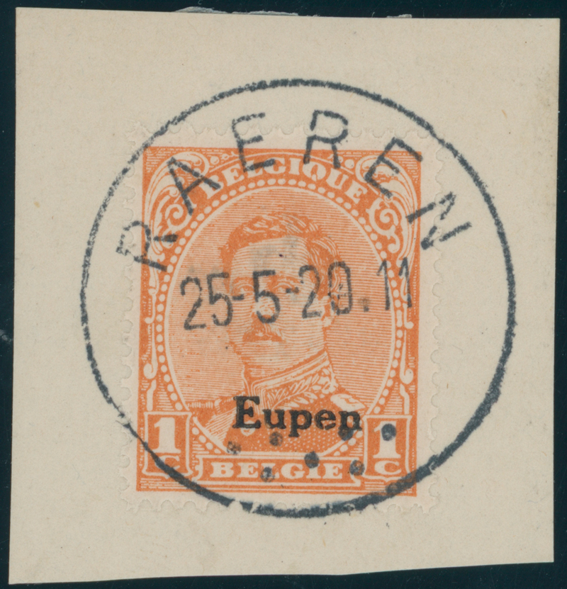 EUPEN 1920 MiNr. 1 A I PF