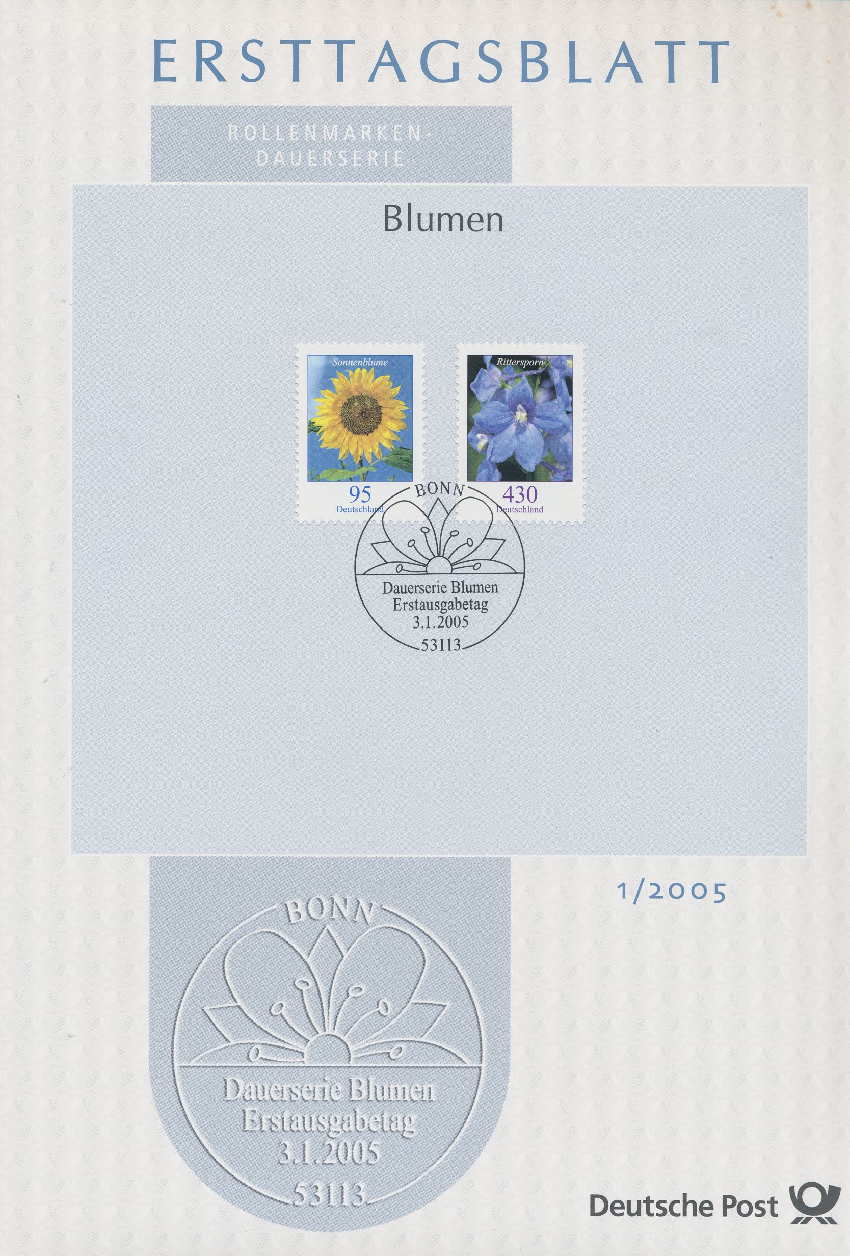 BRD Ersttagsblätter Jahrgang 2005