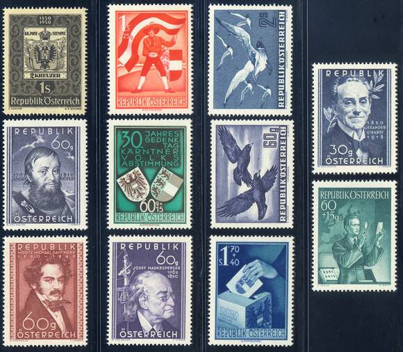 ÖSTERREICH 1950 Jahrgang komplett ÖSTERREICH 1950 Jahrgang komplett