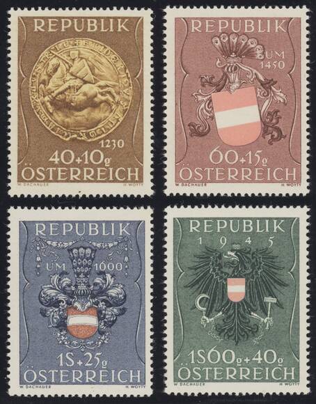 ÖSTERREICH 1949 MiNr. 937-940