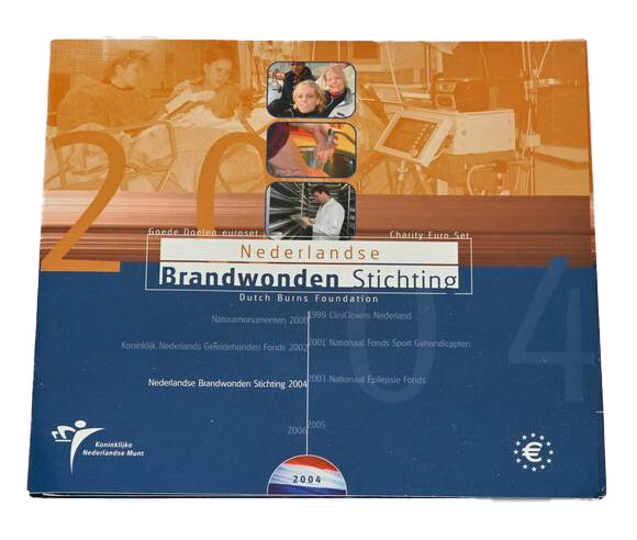NIEDERLANDE 2004 amtlicher Münzsatz Brandwundenhilfe NIEDERLANDE 2004 amtlicher Münzsatz Brandwundenhilfe