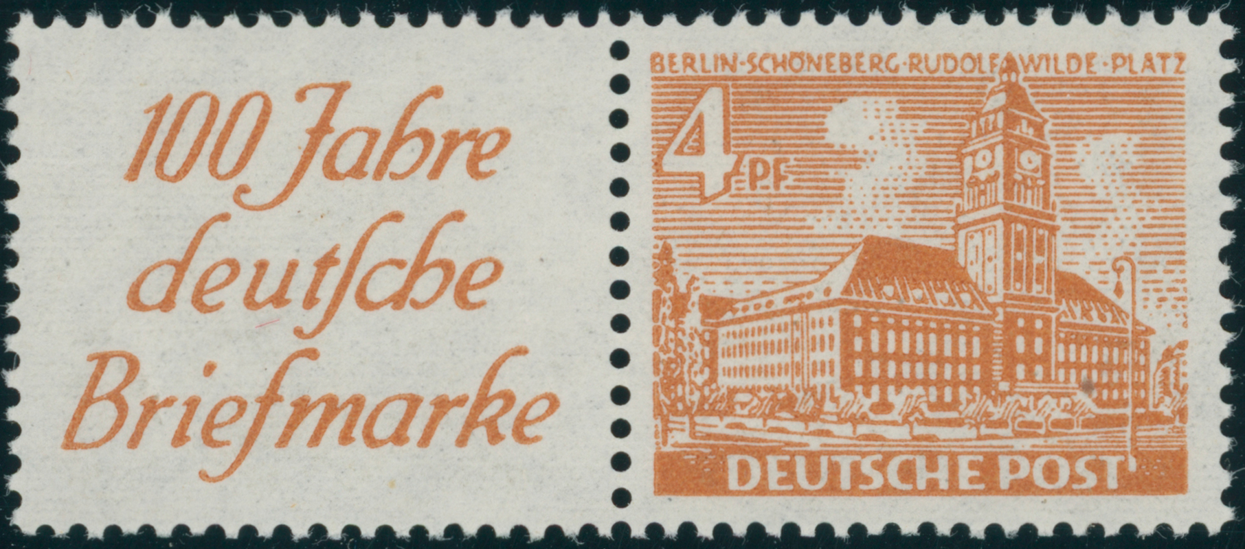 BERLIN 1949 Zusammendruck W 5