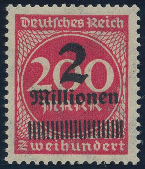 DR 1923 MiNr. 309 A P F Fehldruck Königsberg DR 1923 MiNr. 309 A P F Fehldruck Königsberg