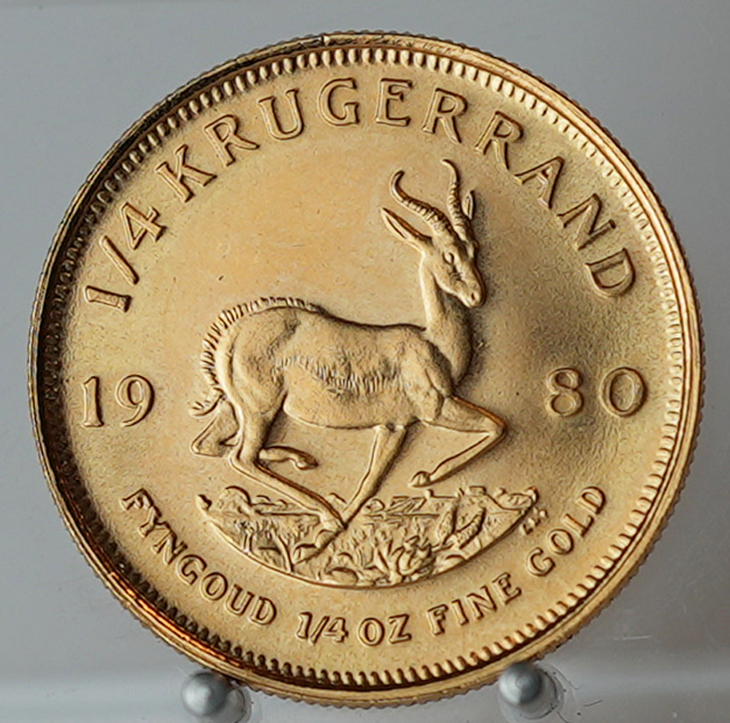 SÜDAFRIKA 1/4 Krügerrand Gold 1980