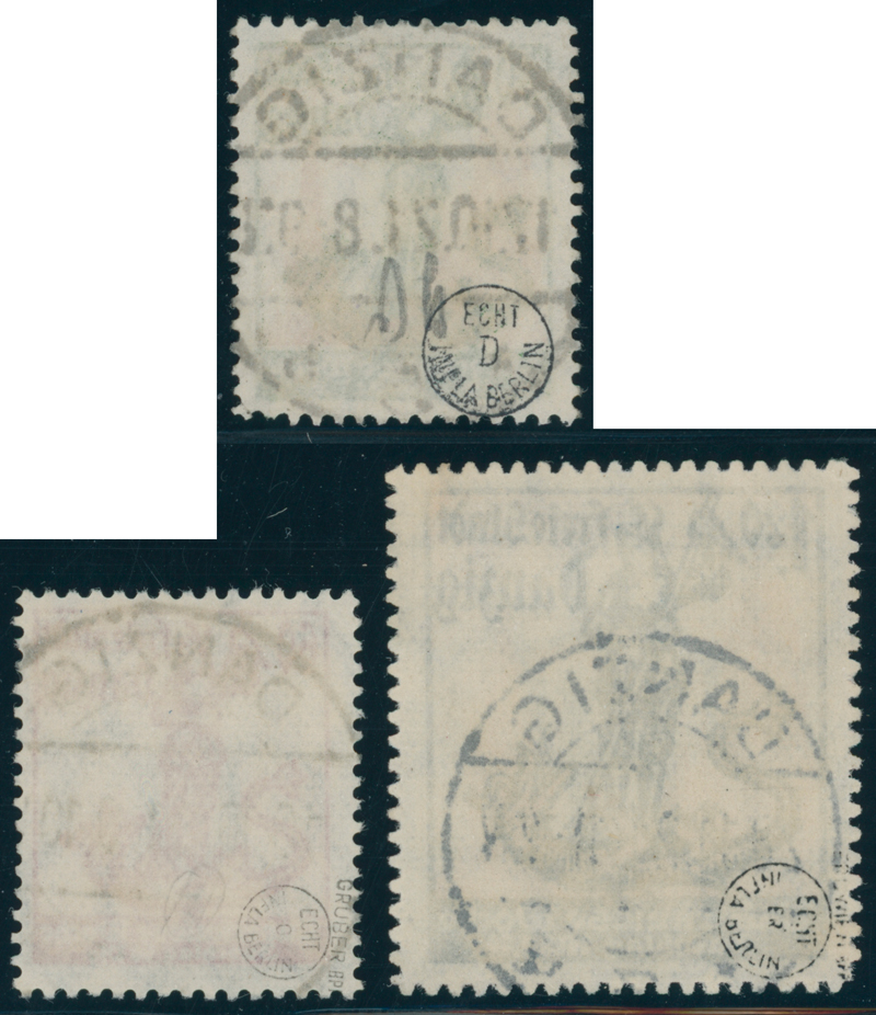 DANZIG 1921 MiNr. 90-92