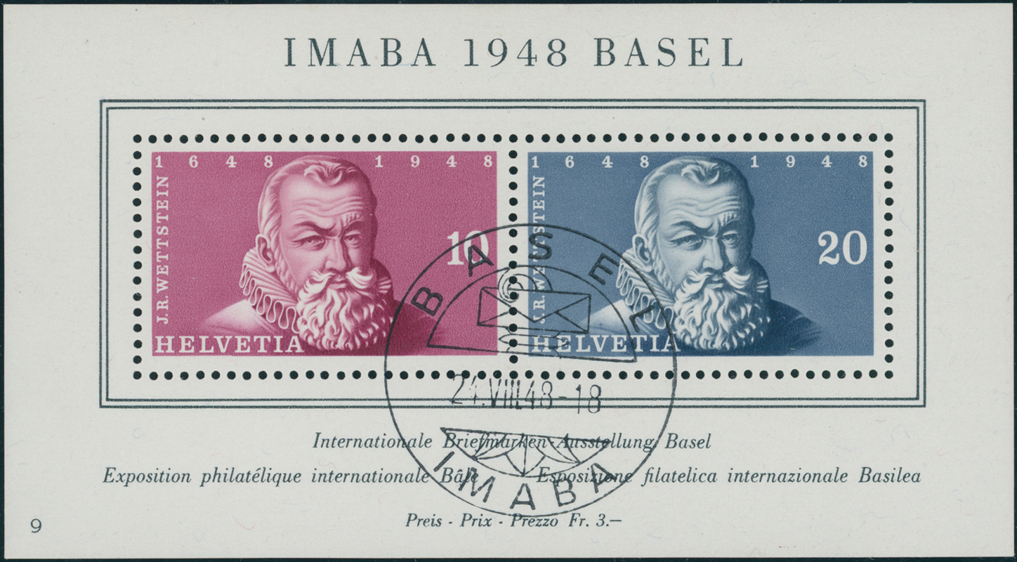 SCHWEIZ 1948 Block 13 SST