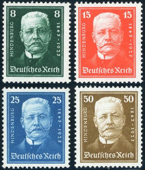 DR 1927 MiNr. 403-406