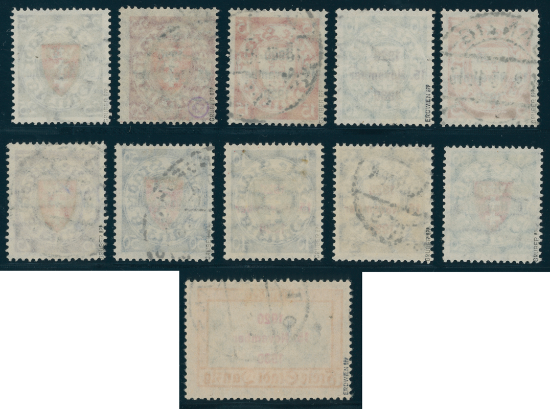 DANZIG 1930 MiNr. 220-230