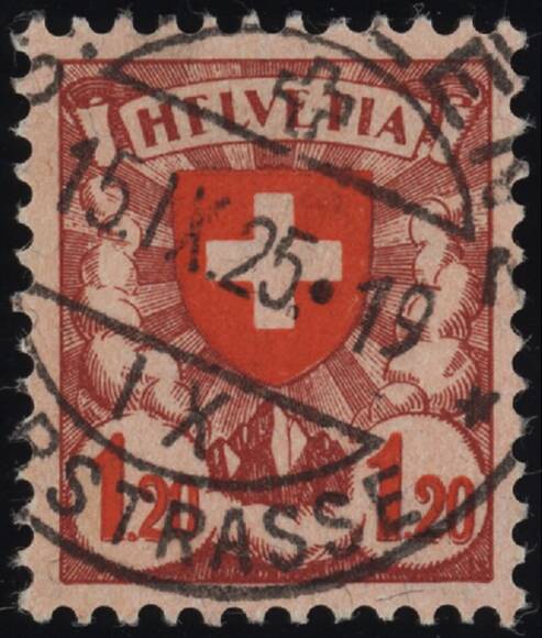 SCHWEIZ 1924 MiNr. 195 x I HFLVETIA SCHWEIZ 1924 MiNr. 195 x I HFLVETIA