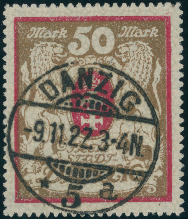 DANZIG 1922 MiNr. 100 X b
