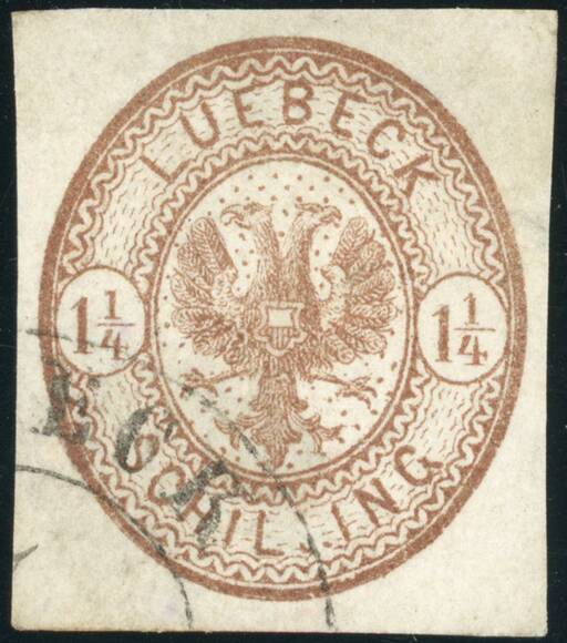 LÜBECK 1864 MiNr. 13 a LÜBECK 1864 MiNr. 13 a
