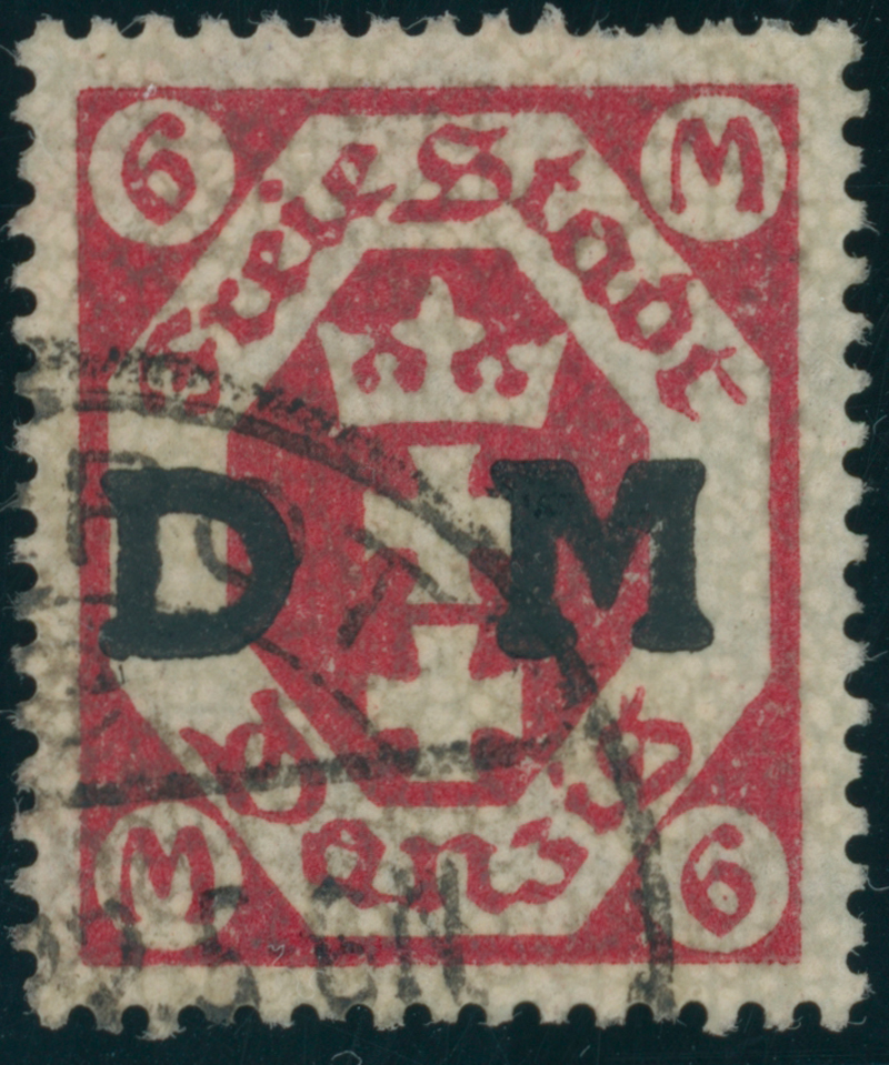 DANZIG DIENST 1922 MiNr. D 26 b