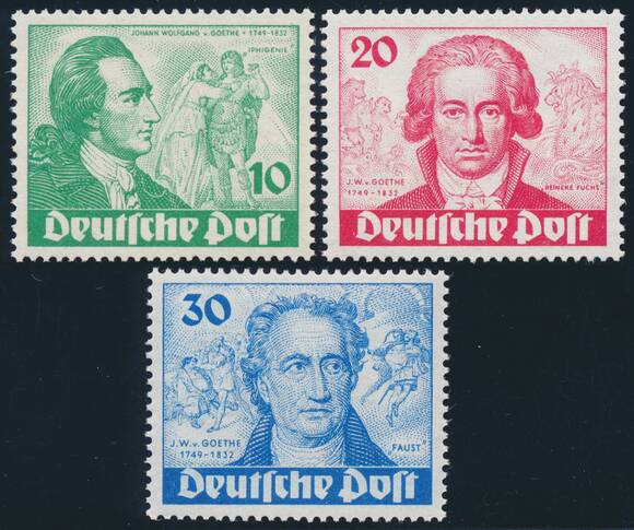 BERLIN 1949 MiNr. 61-63 BERLIN 1949 MiNr. 61-63