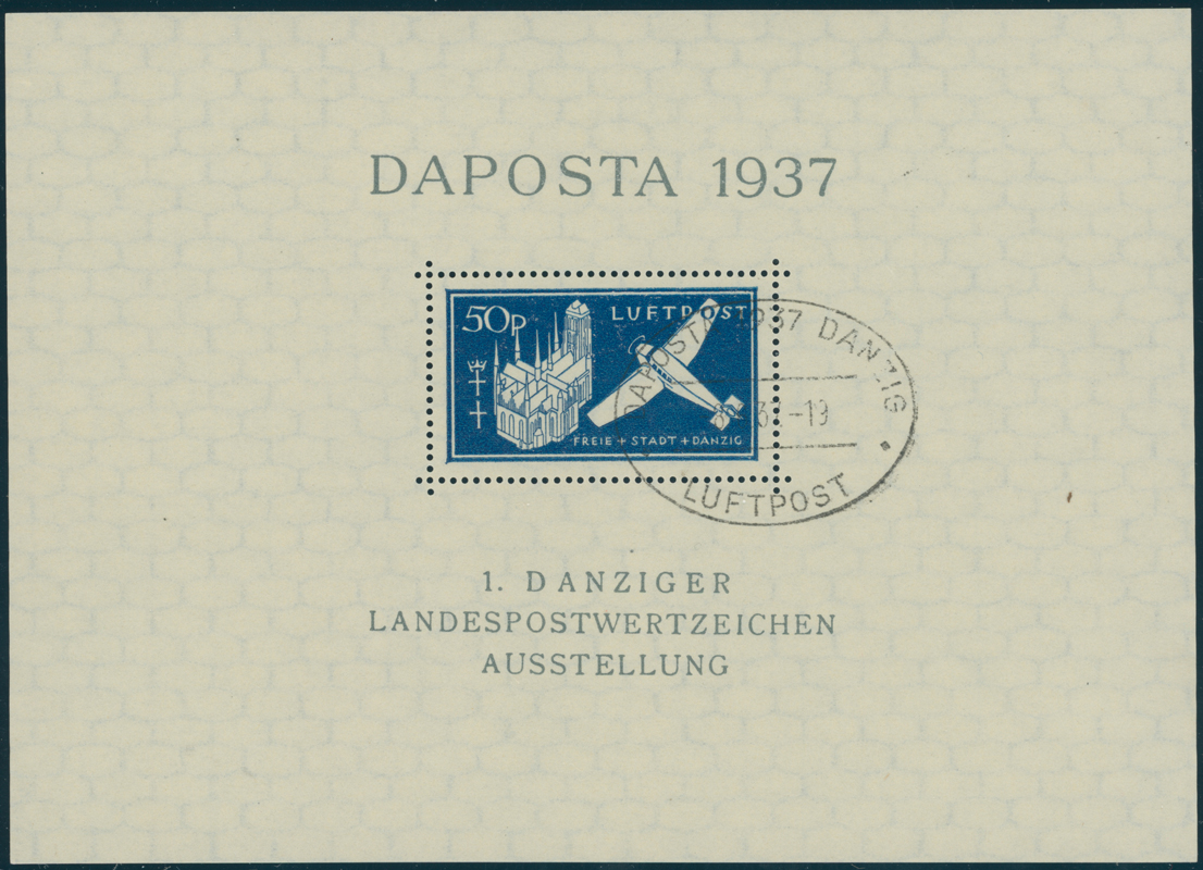 DANZIG 1937 Block 2 b