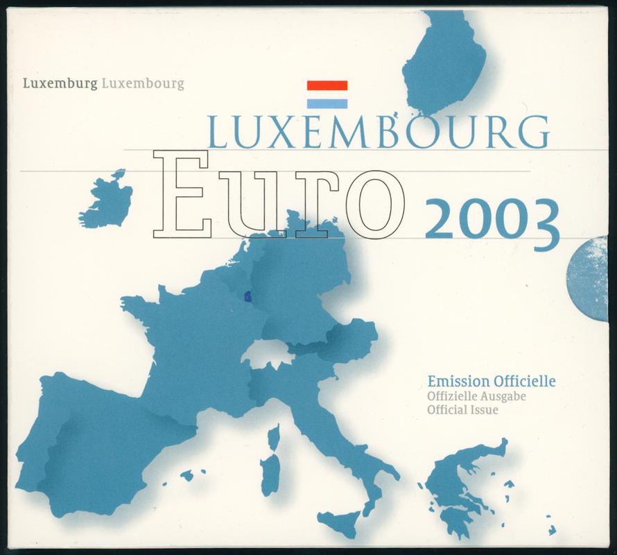 LUXEMBURG offizieller Euro-Kursmünzensatz 2003