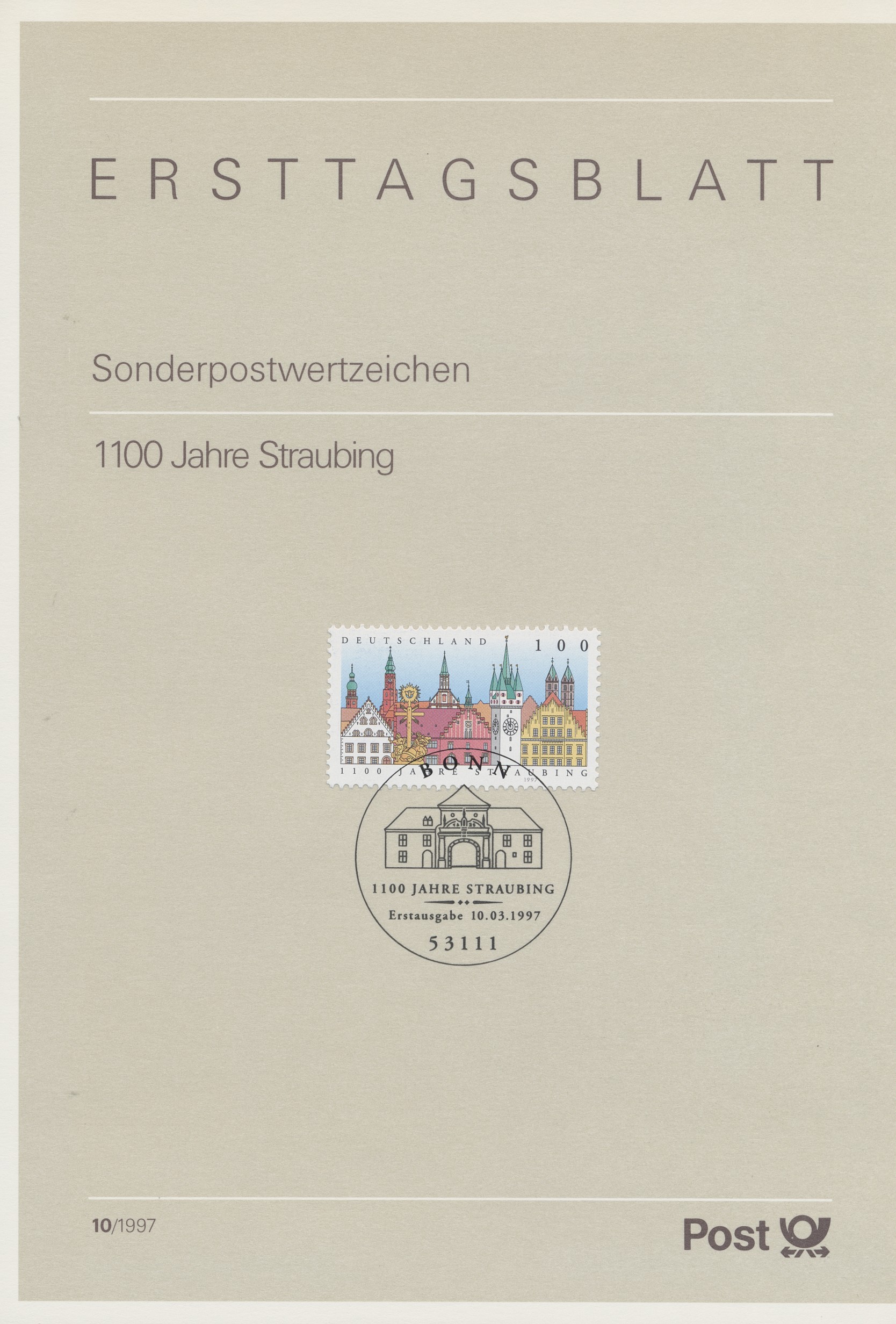 BRD Ersttagsblätter Jahrgang 1997