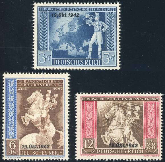 DR 1942 MiNr. 823-825