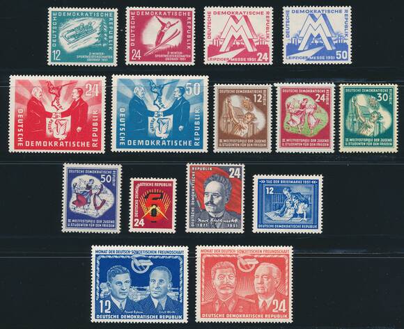 DDR 1951 Jahrgang komplett ohne 286-288