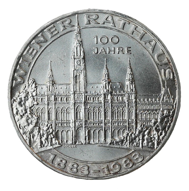 ÖSTERREICH 500 Schilling 1983 100 Jahre Wiener Rathaus
