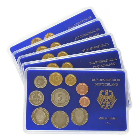 BRD 2000 Kursmünzsätze ADFGJ komplett