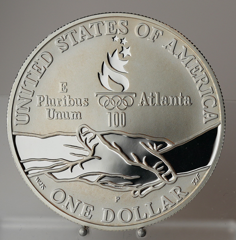 USA 1 Dollar Silber 1995 P Olympische Spiele Atlanta PP