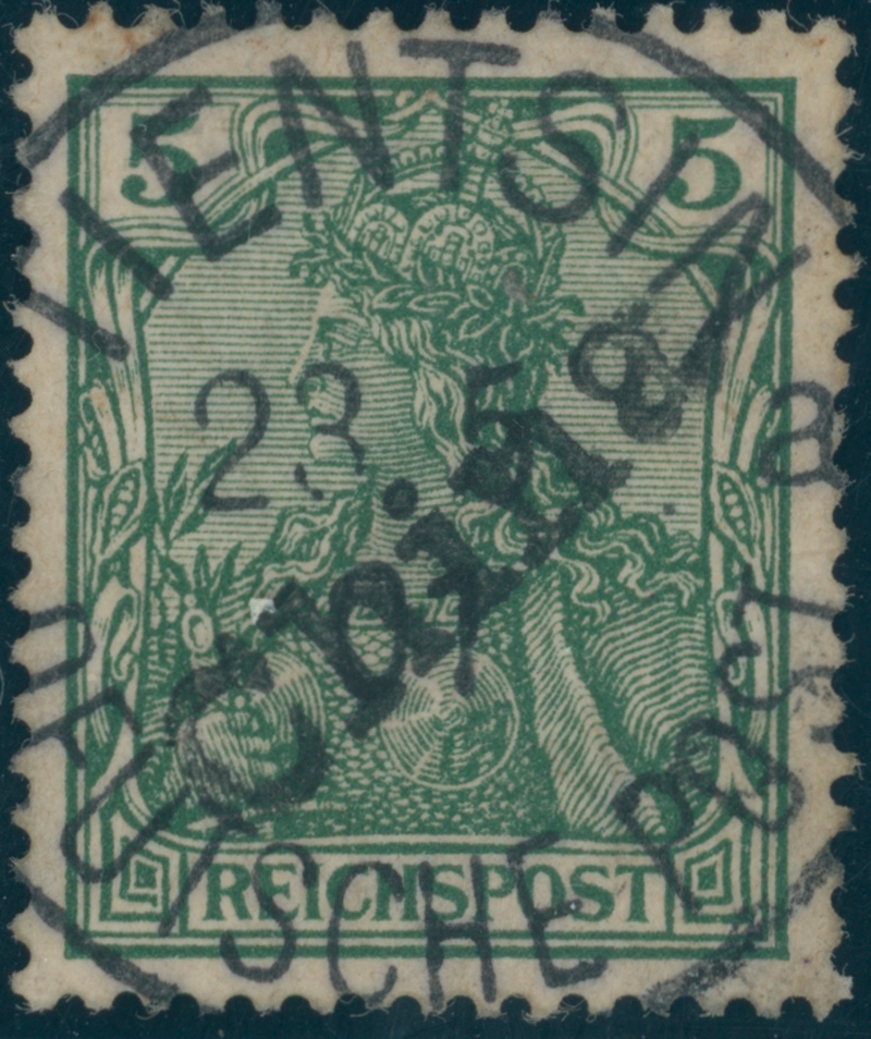 DP CHINA 1901 MiNr. 9 Handstempel