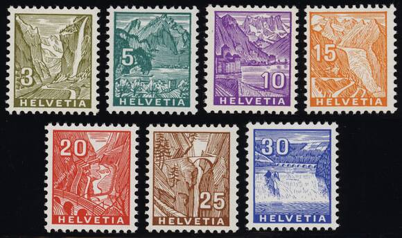 SCHWEIZ 1934 MiNr. 270-276