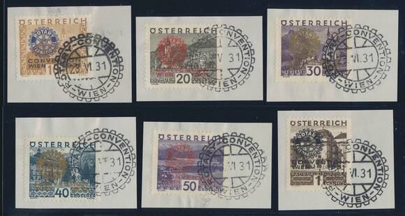 ÖSTERREICH 1931 MiNr. 518-523 ÖSTERREICH 1931 MiNr. 518-523