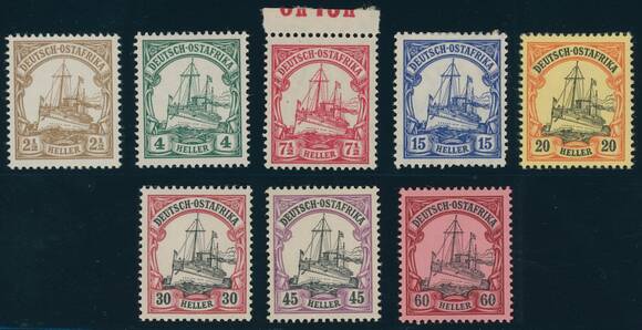 DEUTSCH-OSTAFRIKA 1905 MiNr. 22-29 DEUTSCH-OSTAFRIKA 1905 MiNr. 22-29