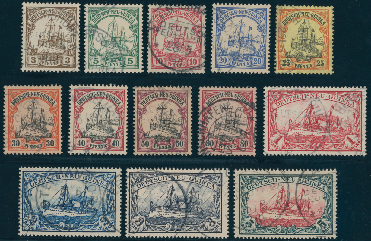 DEUTSCH-NEUGUINEA 1900 MiNr. 7-19