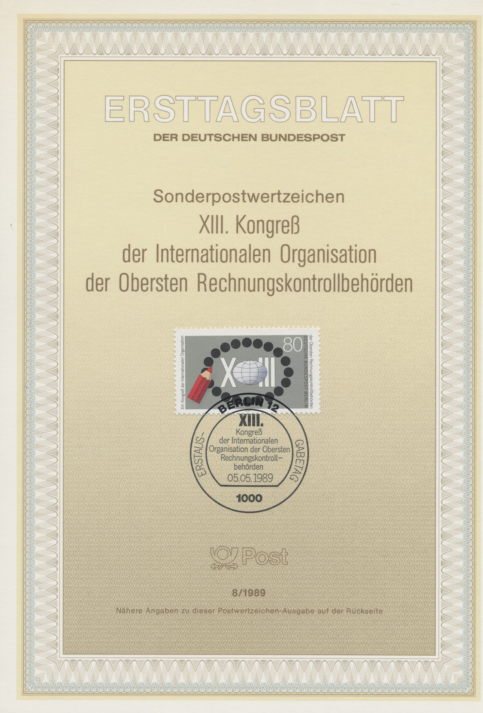 Berlin Ersttagsblätter Jahrgang 1989