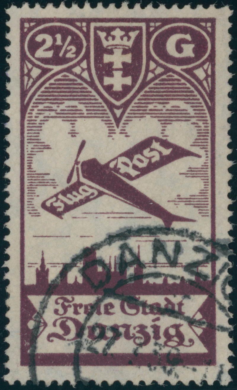 DANZIG 1924 MiNr. 206 F