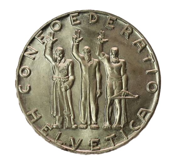 SCHWEIZ 1941 5 Franken Bundesfeier