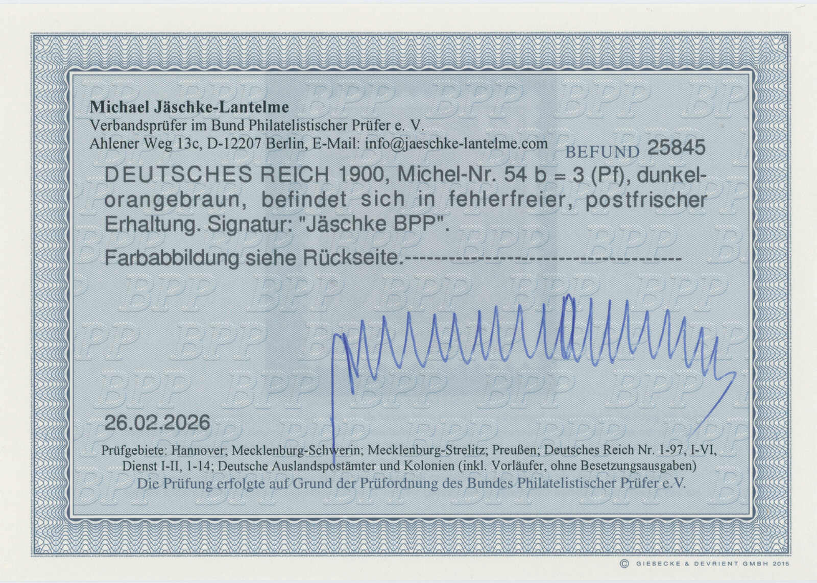 Deutsches Reich 1900 MiNr. 54 b