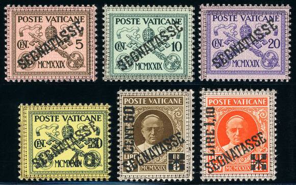 VATIKAN 1931 PORTO MiNr. 1-6