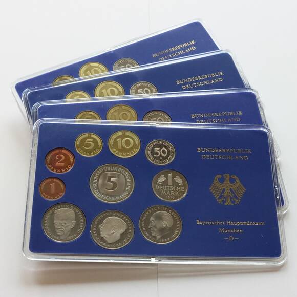 BRD 1979 Kursmünzsätze DFGJ komplett
