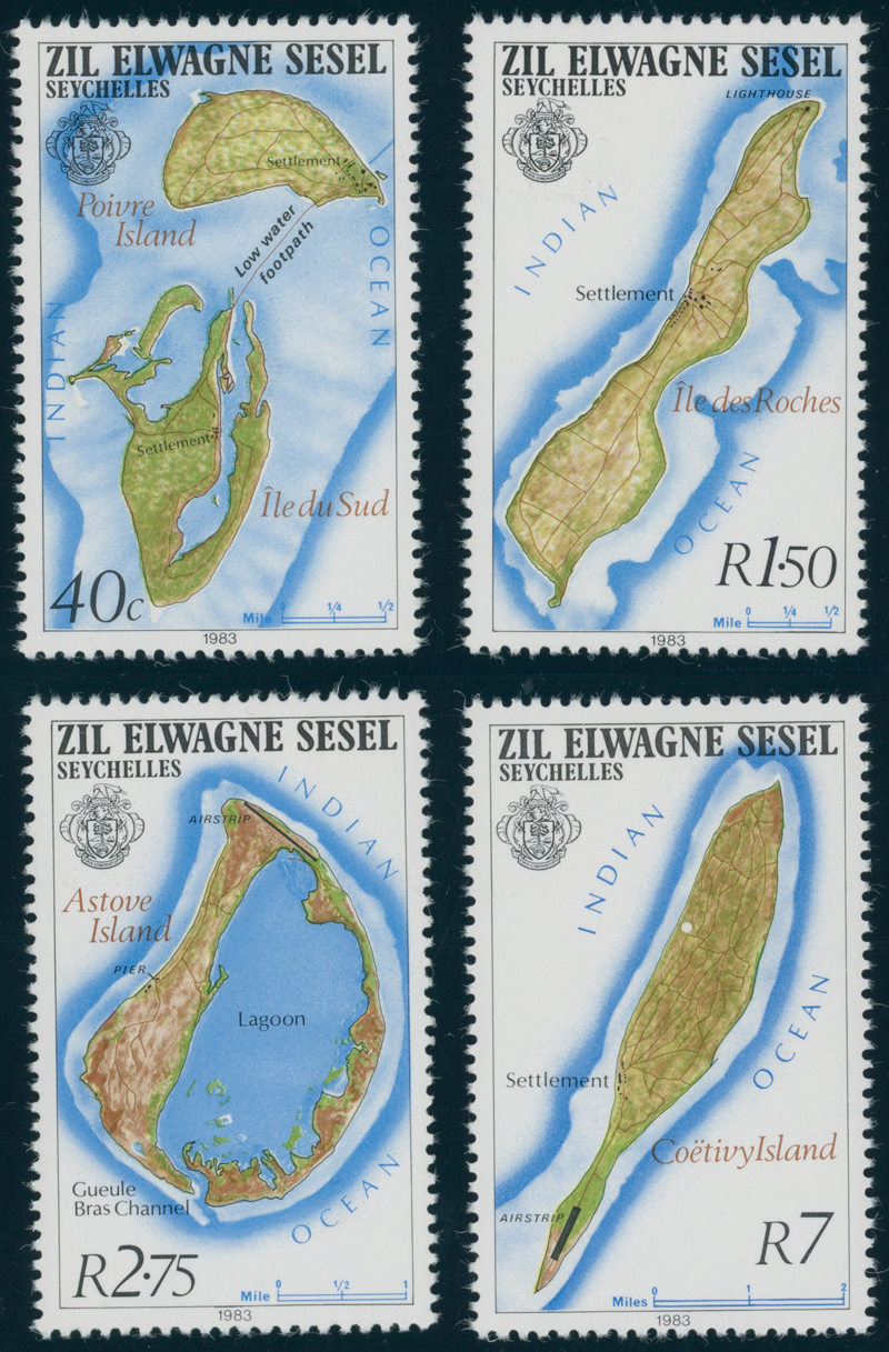 SEYCHELLEN-ÄUßERE SEYCHELLEN 1983 MiNr. 46-49