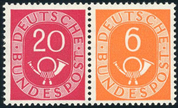 BRD 1951, MiNr. W 3 BRD 1951, MiNr. W 3