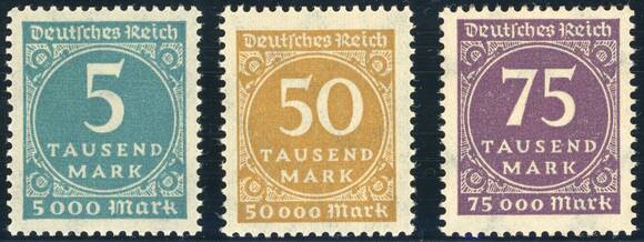 DR 1923 MiNr. 274-276