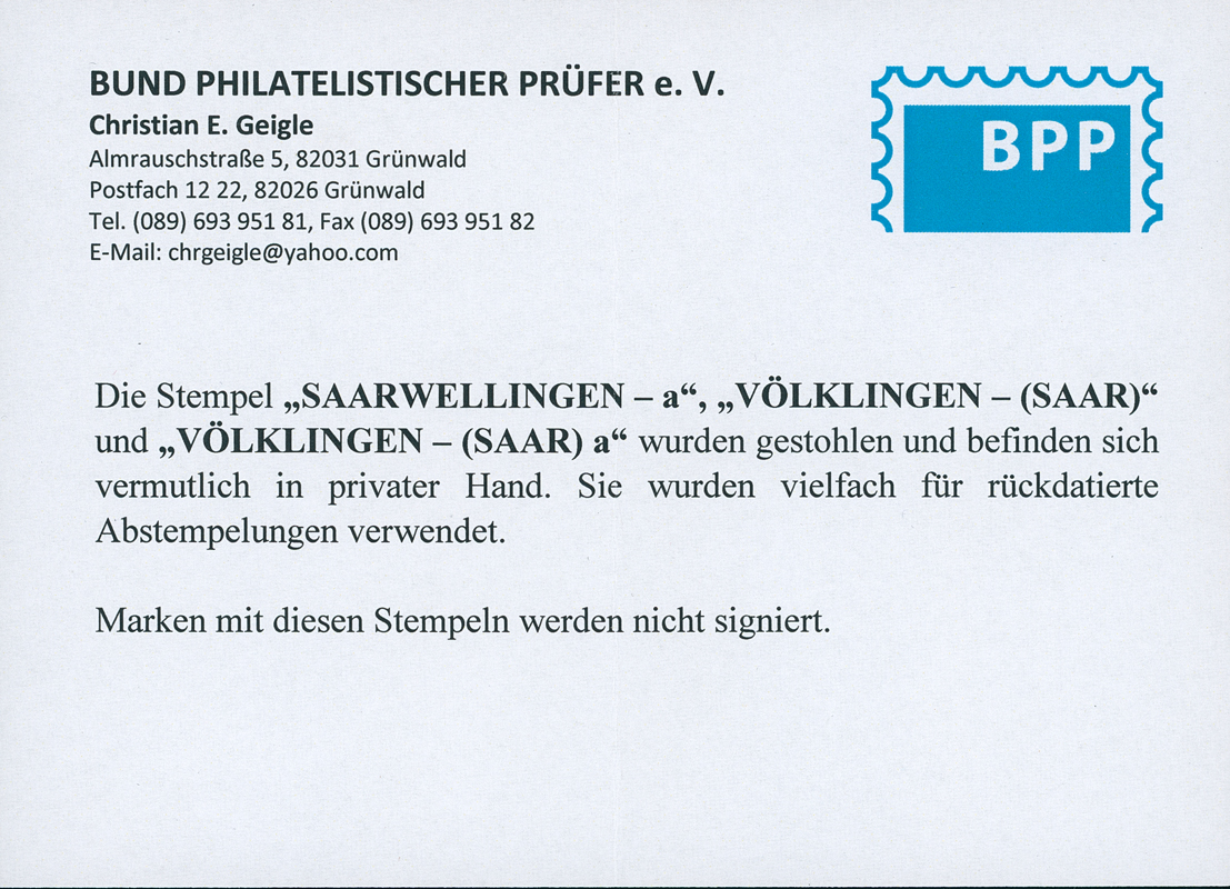 SAARLAND 1947 MiNr. 226-238 I Urdruck gestempelt, Stempel rückdatiert