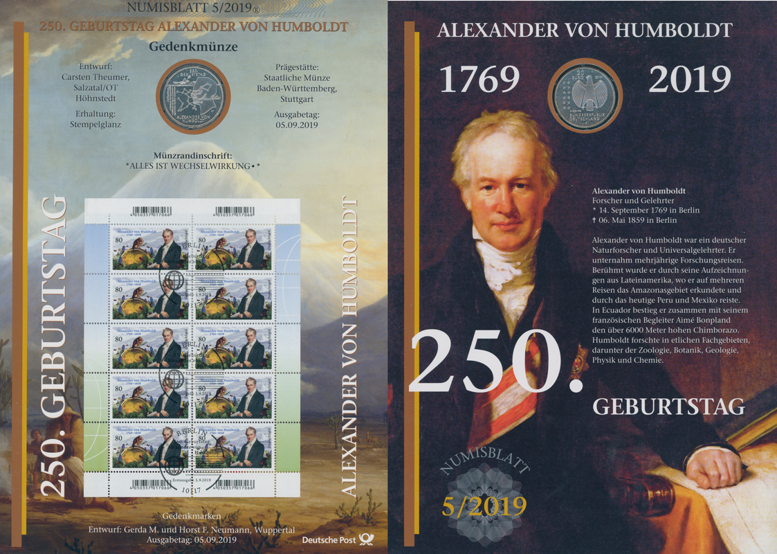 NUMISBLATT 5/2019 Deutsche Post mit Silber-Gedenkmünze 20 Euro Kopie
