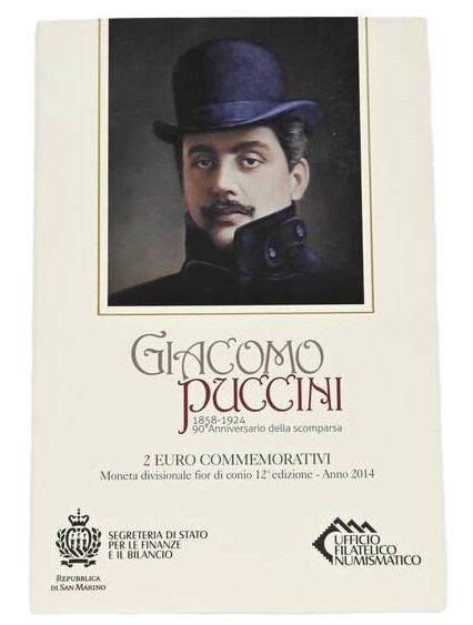 SAN MARINO 2 Euro 2014 Giacomo Puccini