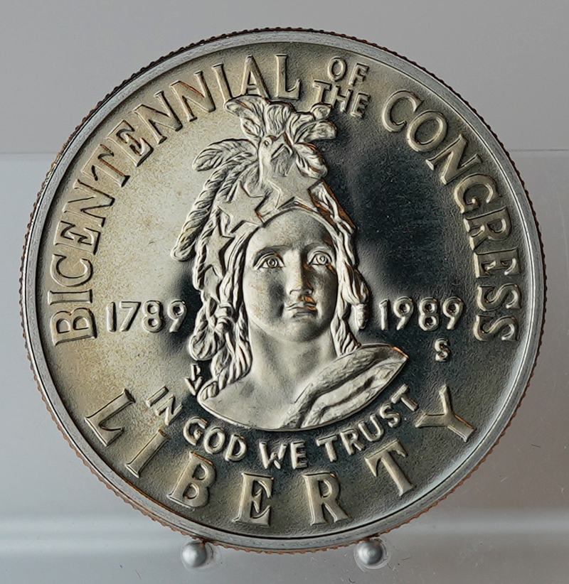 USA 1/2 Dollar 1989 S 200 Jahre Kongress der USA PP