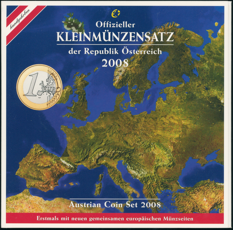 ÖSTERREICH offizieller Euro-Kursmünzensatz 2008