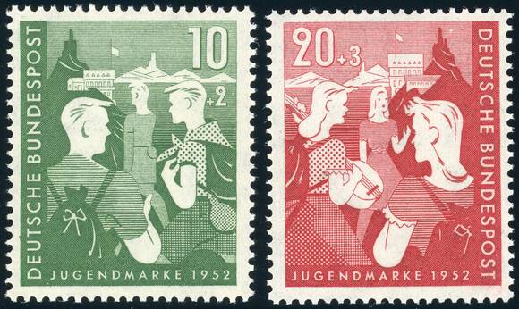 BRD 1952 MiNr. 153-154