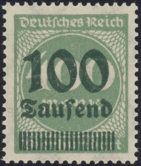 DR 1923 MiNr. 290 z Kartonpapier