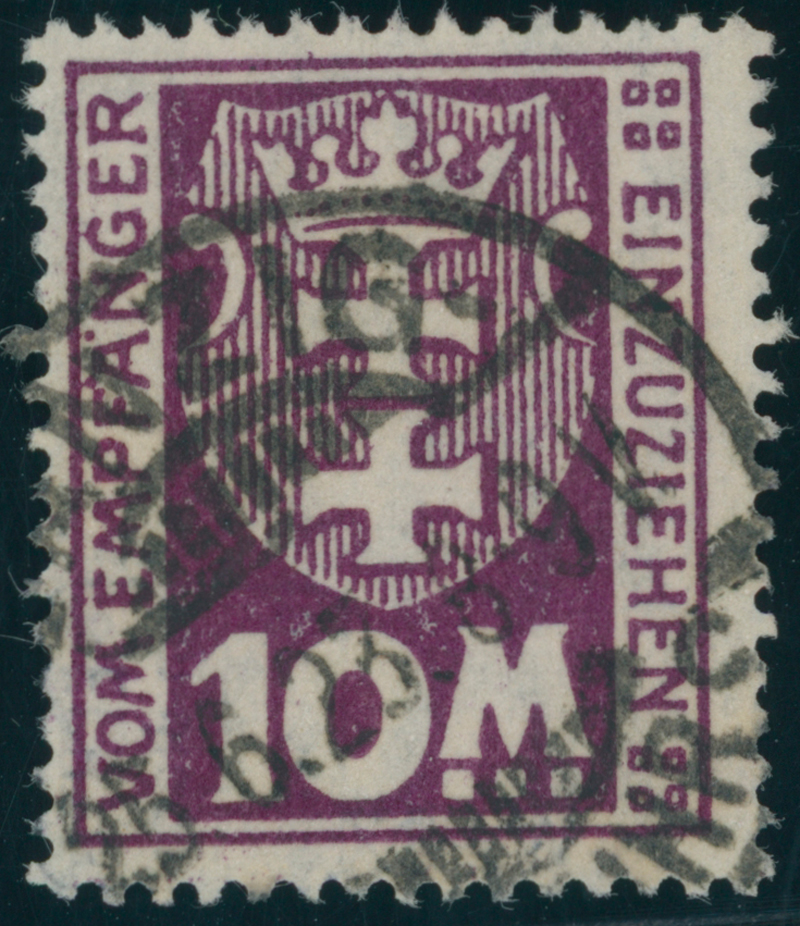 DANZIG PORTO 1923 MiNr. P 21 X
